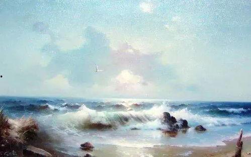 爆料海景油画视频下载,一场视觉盛宴的云端之旅  第1张